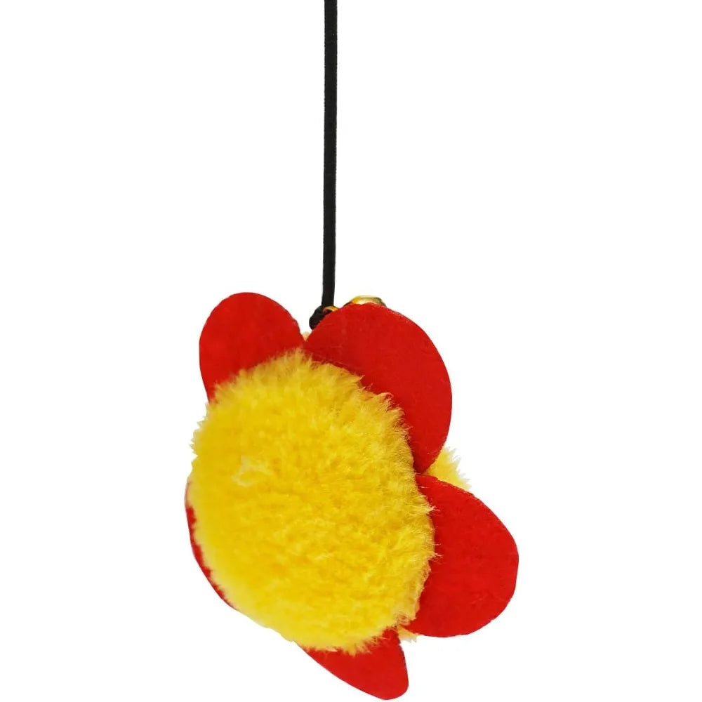 Six-Tier Cat Tower for Climbing and Resting, 63.8 Inch Tall Flower-Themed Cat Tree with Platforms and Scratching Post