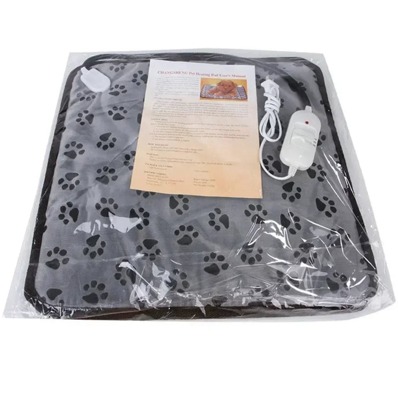 Heated Bed Cat Winter Bite-Resistant Waterproof Dog Pet Nest Pad Power-Off Blanket Mat Warming Protection Electric Warmer