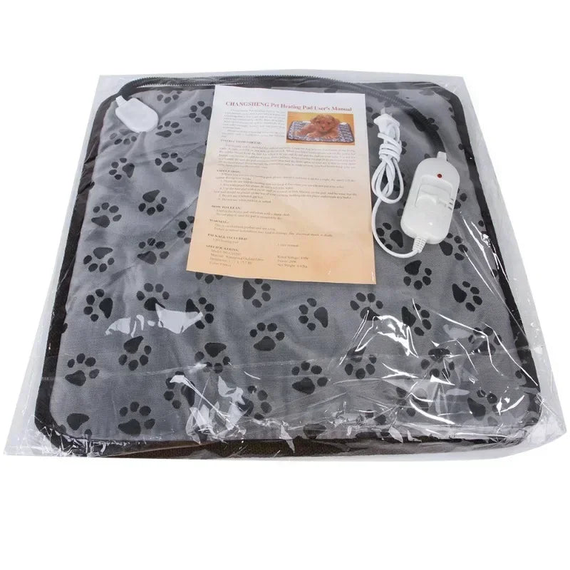 Heated Bed Cat Winter Bite-Resistant Waterproof Dog Pet Nest Pad Power-Off Blanket Mat Warming Protection Electric Warmer