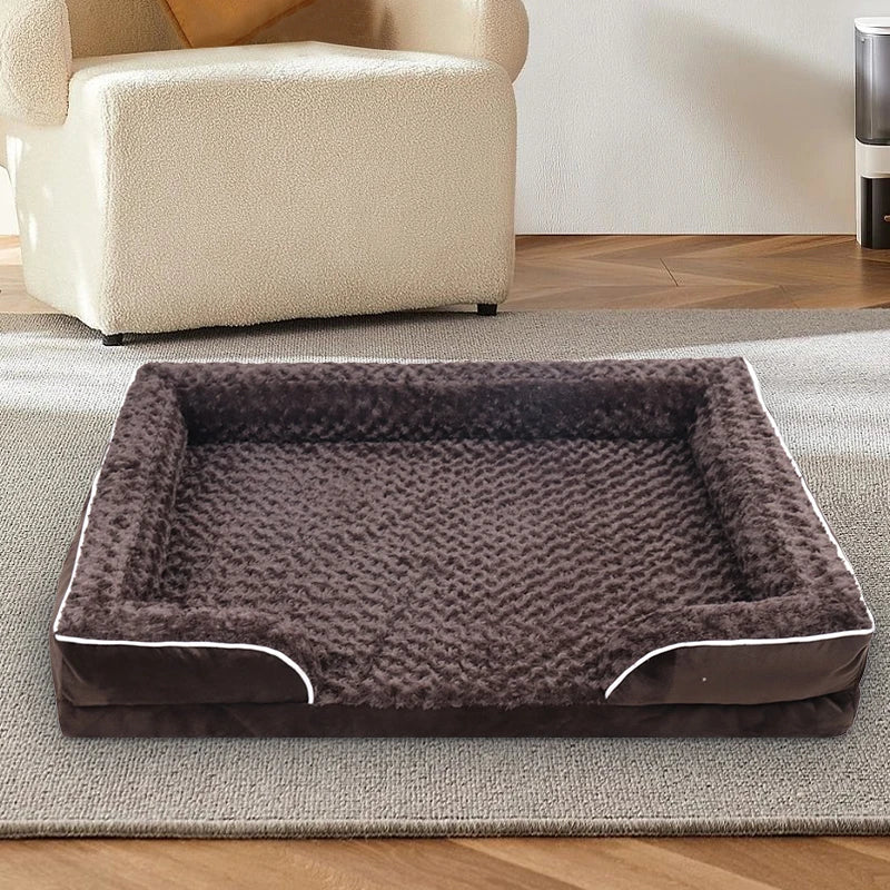 1 removable and clean dog sofa bed, anti-slip bottom, egg convex foam sponge, suitable for small and medium-sized dogs and cats