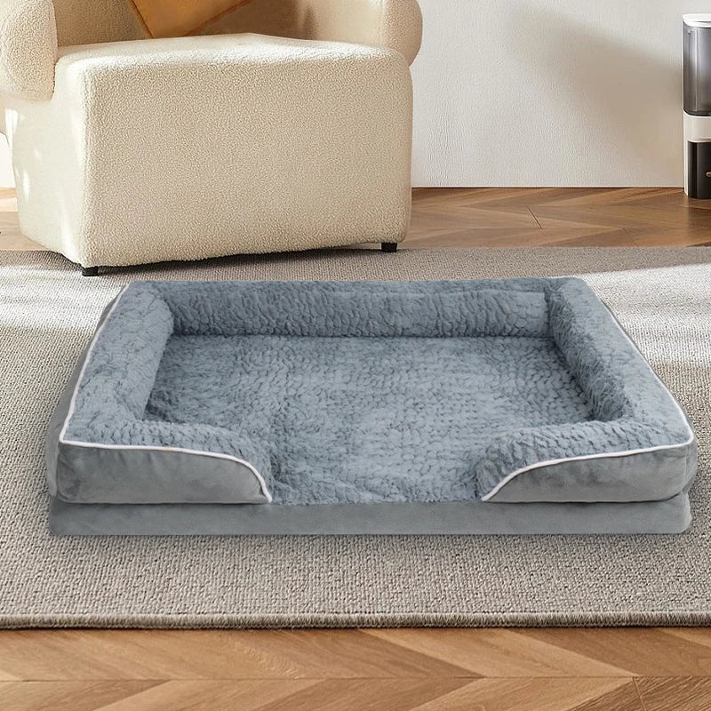 1 removable and clean dog sofa bed, anti-slip bottom, egg convex foam sponge, suitable for small and medium-sized dogs and cats