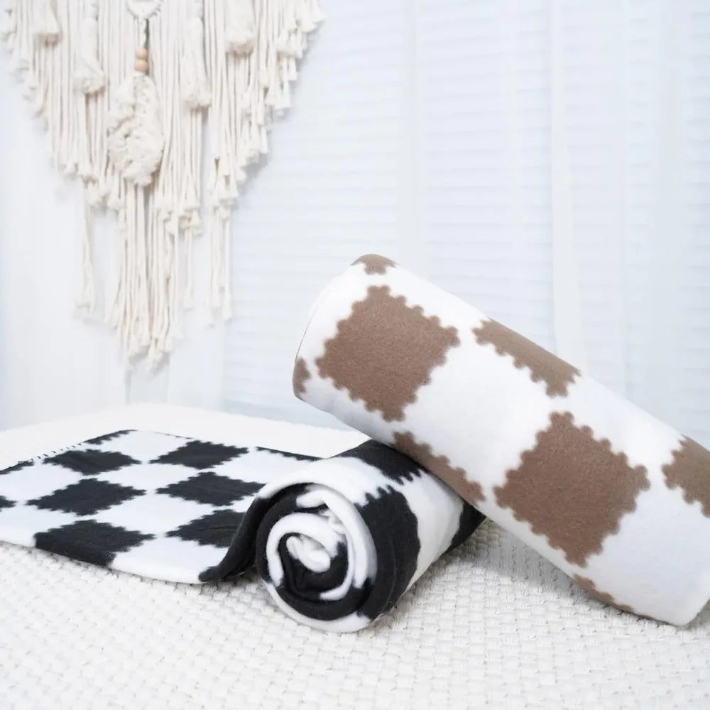 Fleece Throw Blankets for Couch Bulk Lightweight Warm Soft Cozy Dog Blanket 6 Pack Bulk Fleece Blanket Solid for Bed Couch Offic