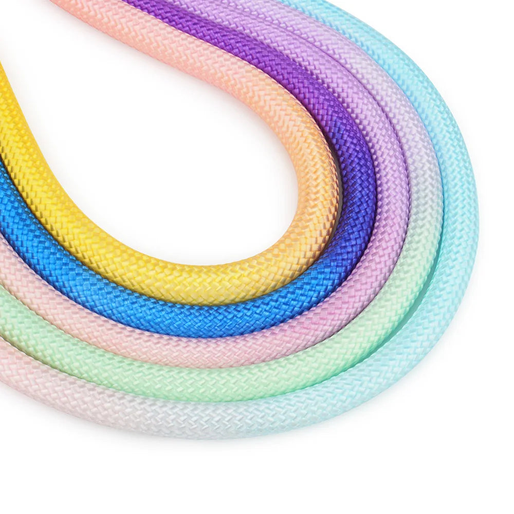 Double Head Dog Leash Crossbody Pet Round Traction Rope Lead Training Walking Cat Leashes